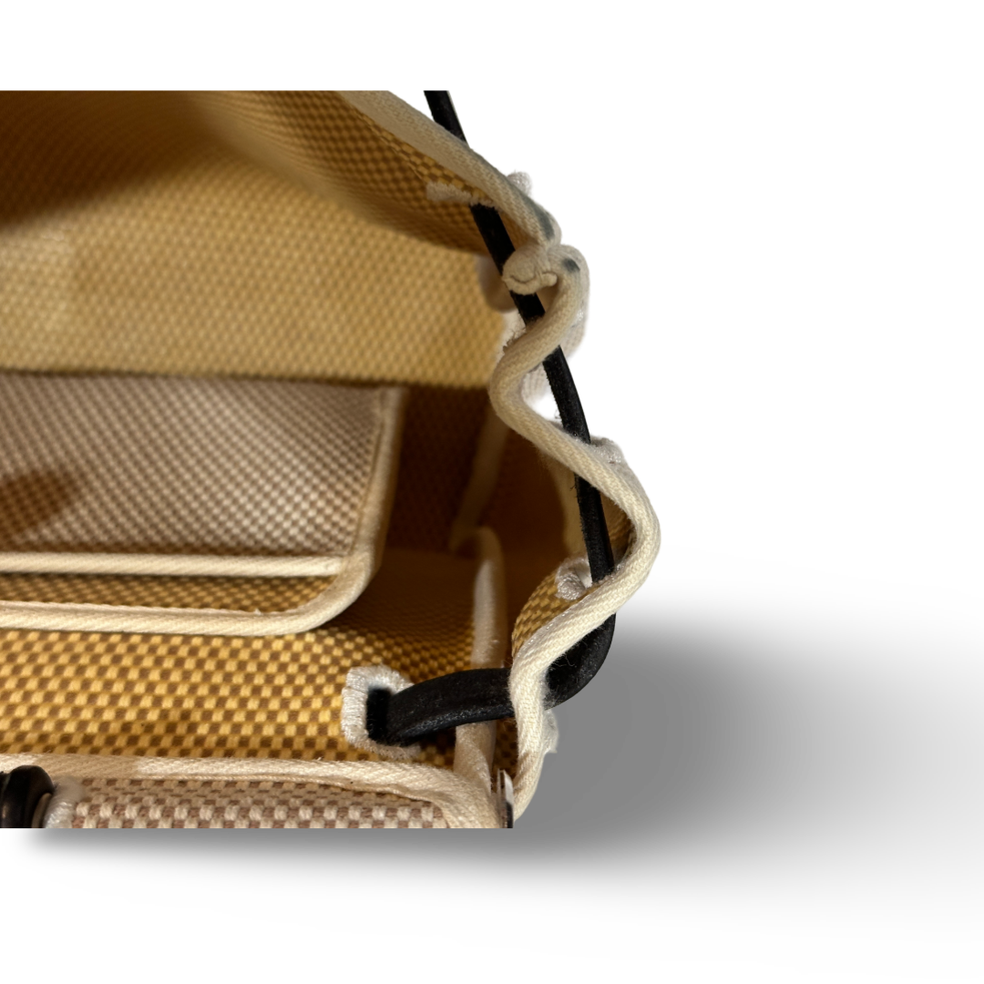 Hermes Canvas Herbag PM Bag Black