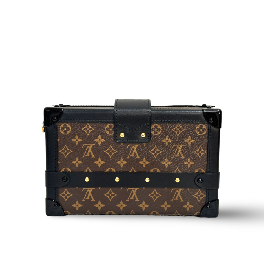 Louis Vuitton Monogram Petite Malle Beige Box Brown