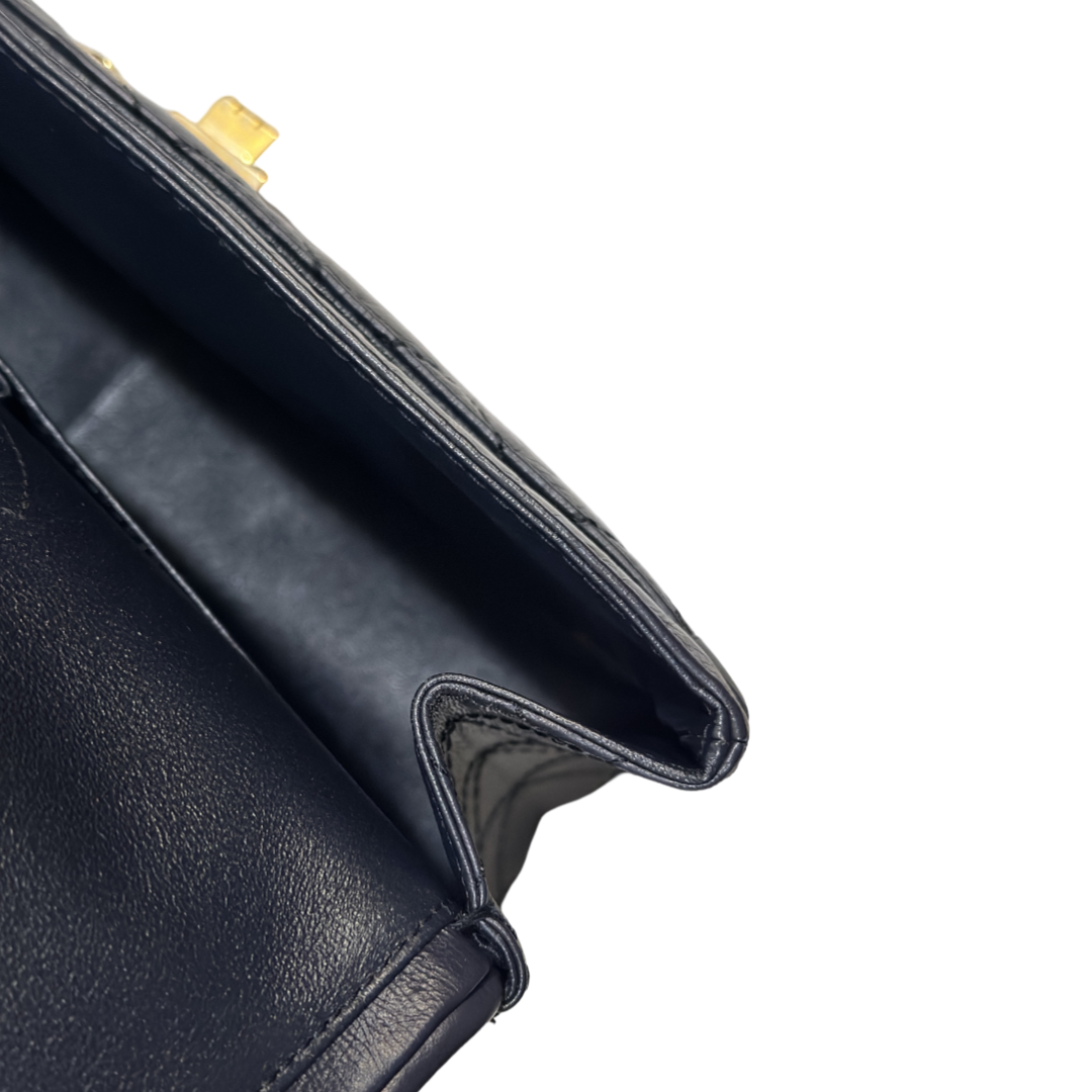 Chanel Quilted Aged Calfskin 226 Reissue 2.55 Flap Bag  Navy