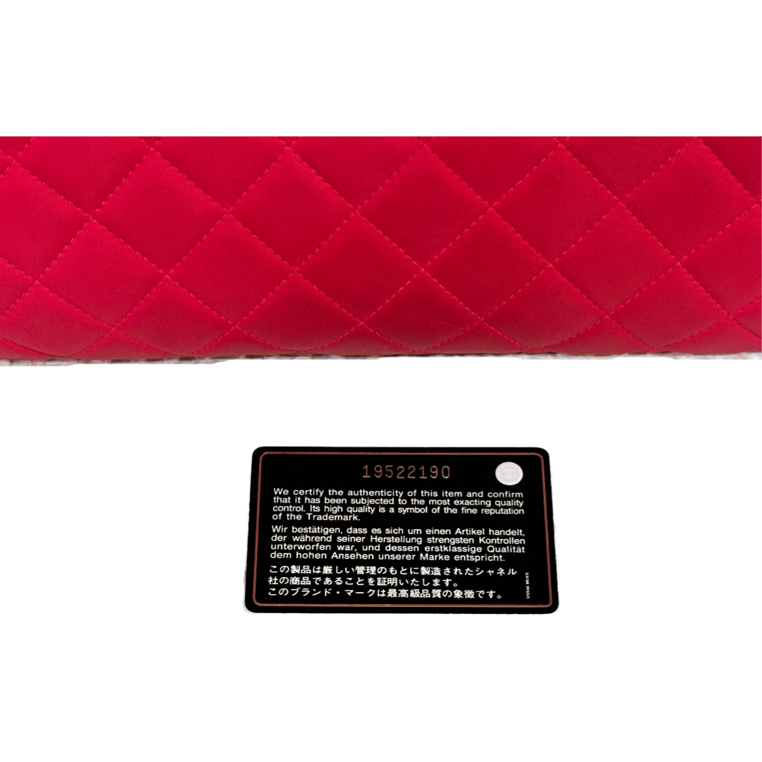 Chanel Classic Lambskin Medium Clutch Pink