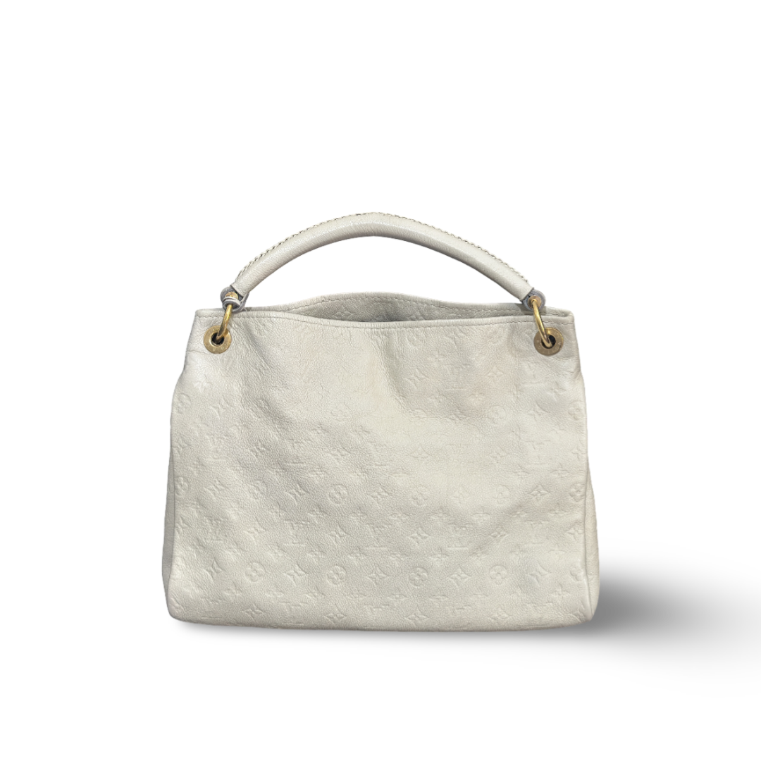 Louis Vuitton Calfskin Empreinte Artsy MM White Bag