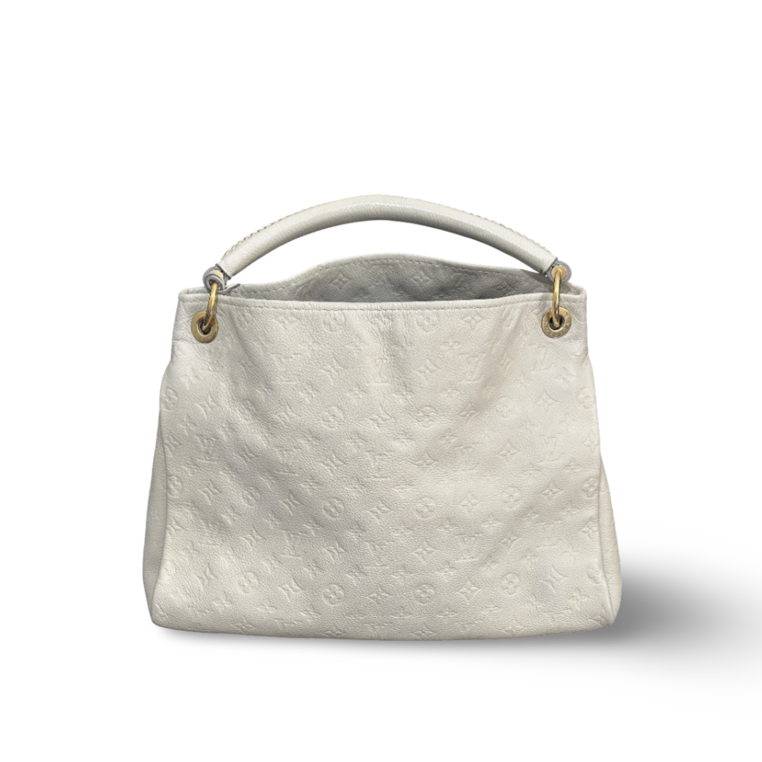 Louis Vuitton Calfskin Empreinte Artsy MM White Bag
