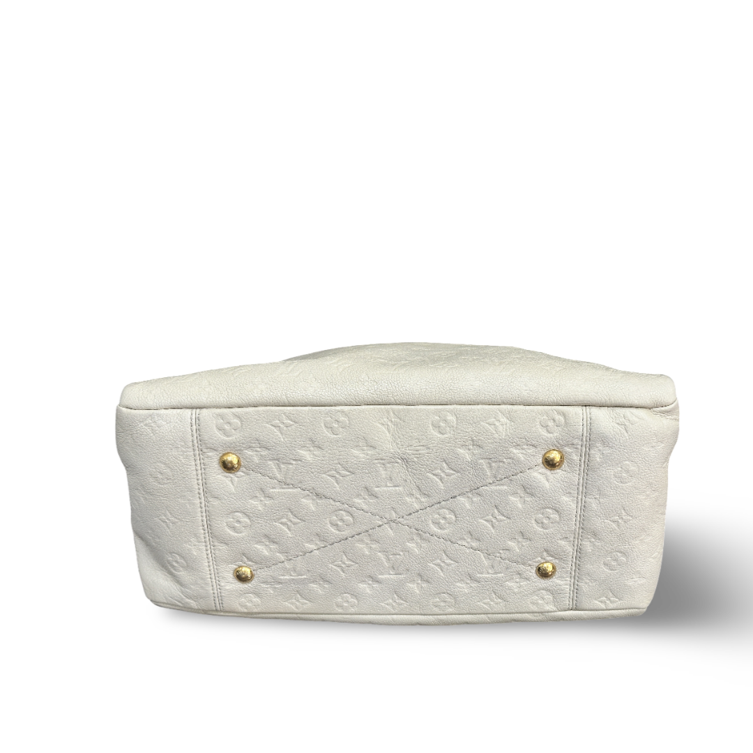 Louis Vuitton Calfskin Empreinte Artsy MM White Bag