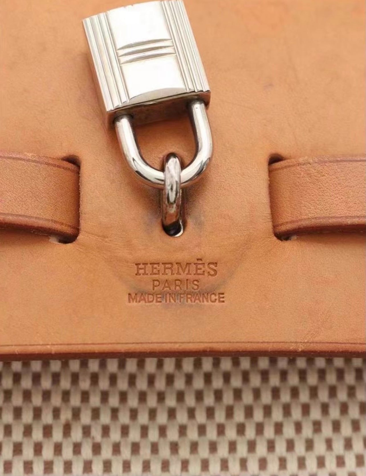 Hermes Canvas GM Herbag Naurel Backpack