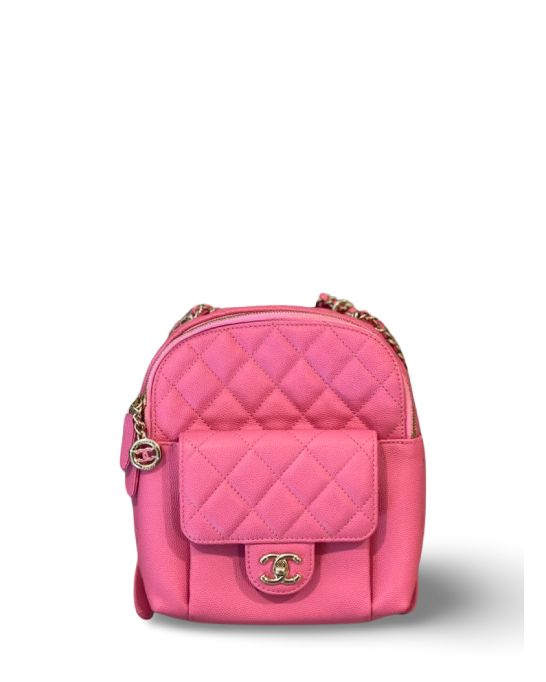 Chanel Caviar Quilted Small CC Day Barbie Pink Backpack