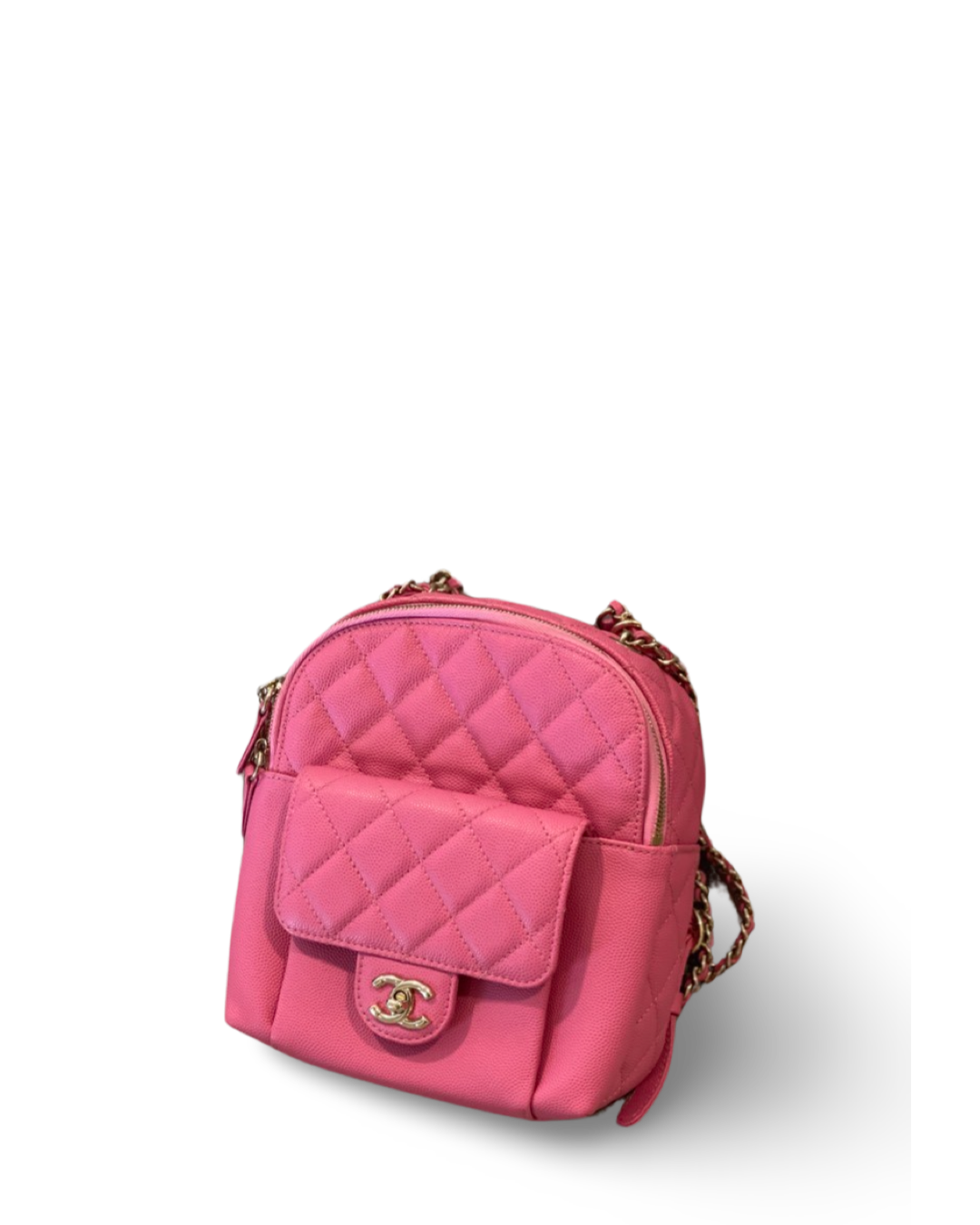 Chanel Caviar Quilted Small CC Day Barbie Pink Backpack