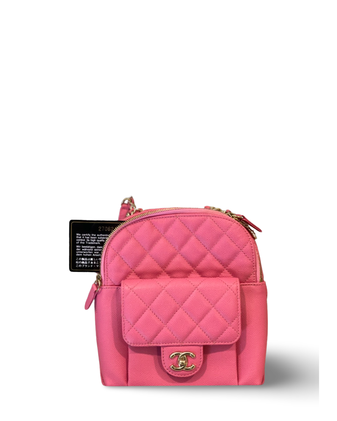 Chanel Caviar Quilted Small CC Day Barbie Pink Backpack