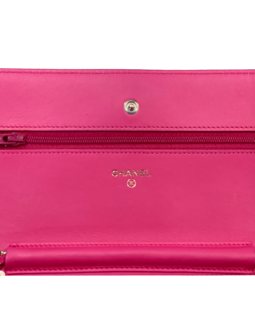 Chanel Classic Lambskin Quilted Wallet On Chain Barbie Pink WOC