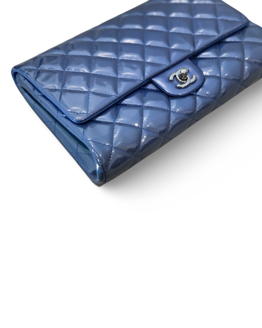 Chanel Classic Quilted Timeless Chain Blue Flap
