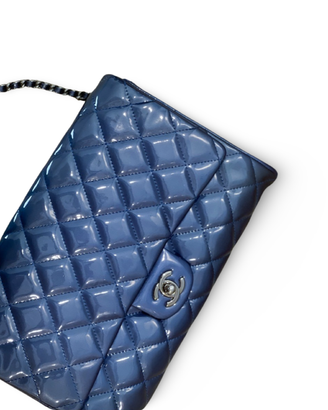 Chanel Classic Quilted Timeless Chain Blue Flap
