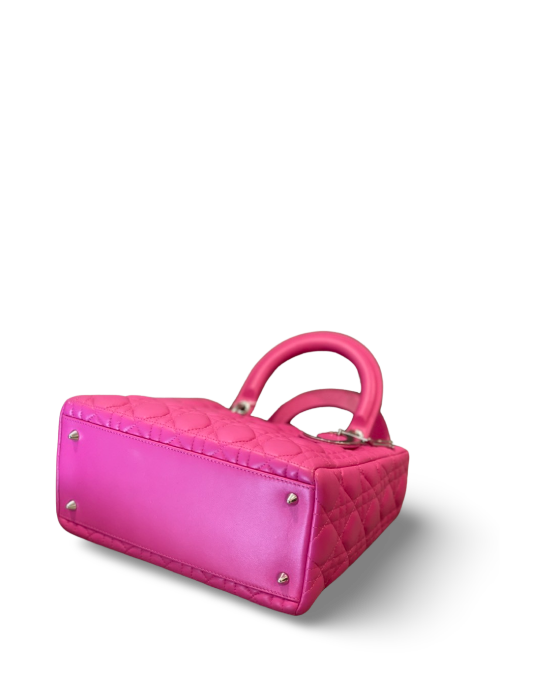 Dior Cannage Lambskin Medium Lady Barbie Pink Bag