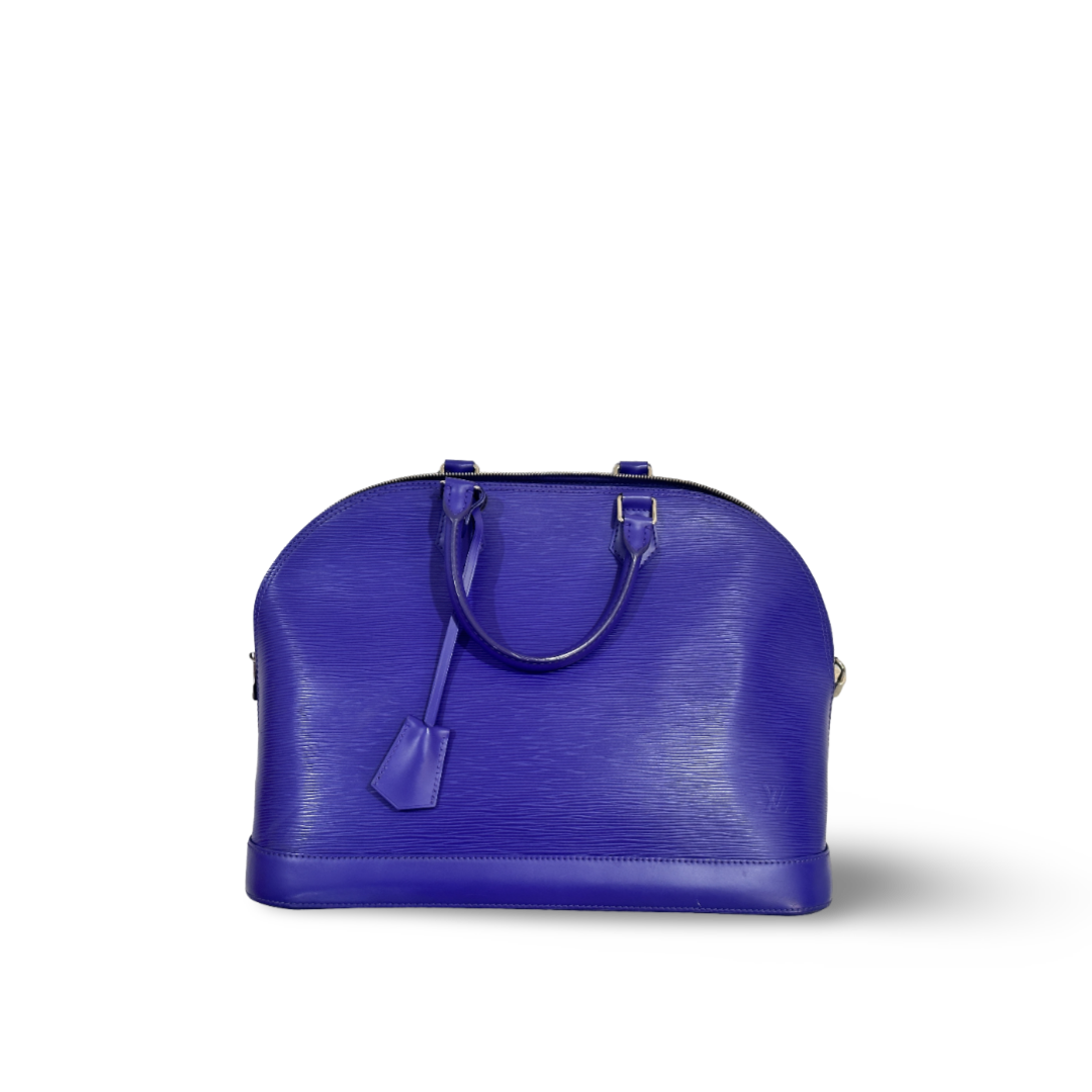 Louis Vuitton Epi Alma PM Purple Bag