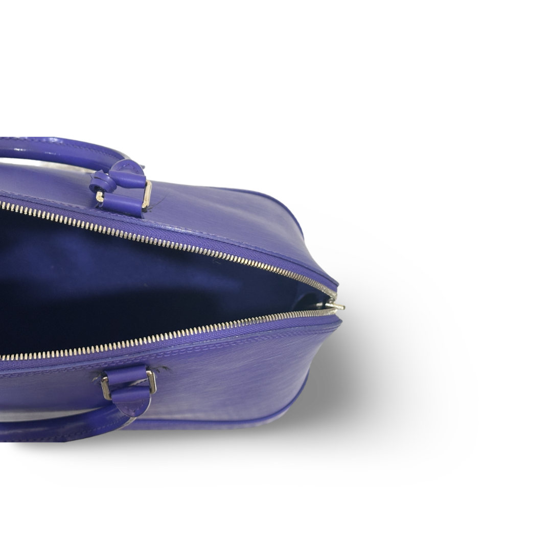 Louis Vuitton Epi Alma PM Purple Bag