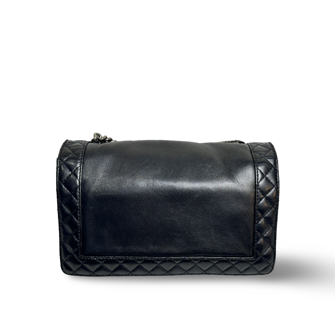Chanel Muti-Chain Lambskin New Medium Boy Bag Black