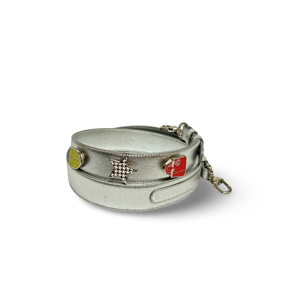 Dior Calfskin Cannage Small My ABCDior Lady Dior Bag Silver