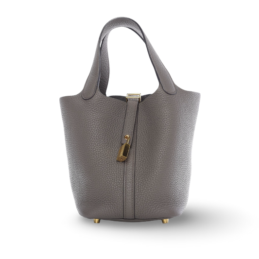 Hermes Togo Picotin Lock 18 Bag - GHW/Etain