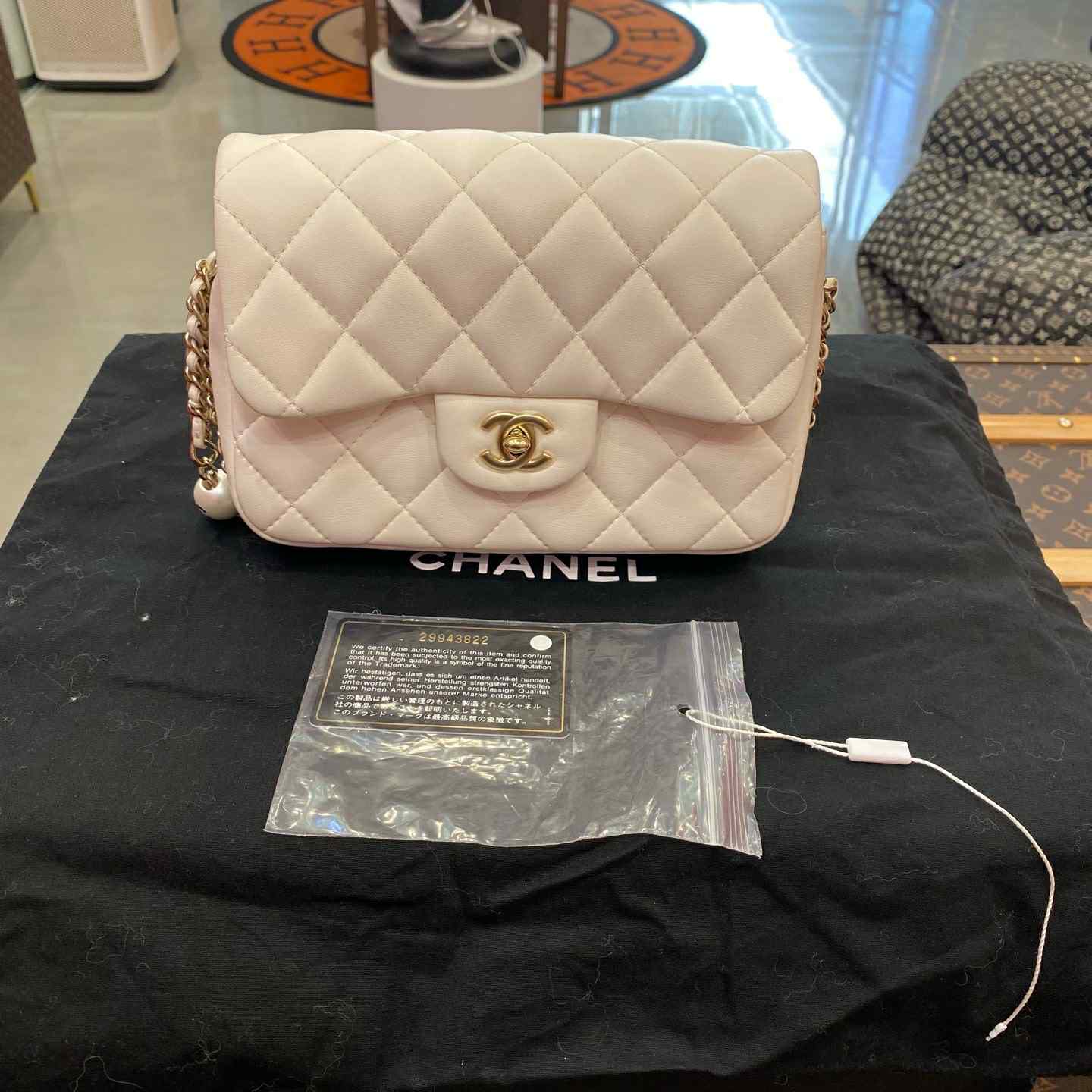 Chanel Quilted Lambskin Mini My Precious Flap - GHW / White