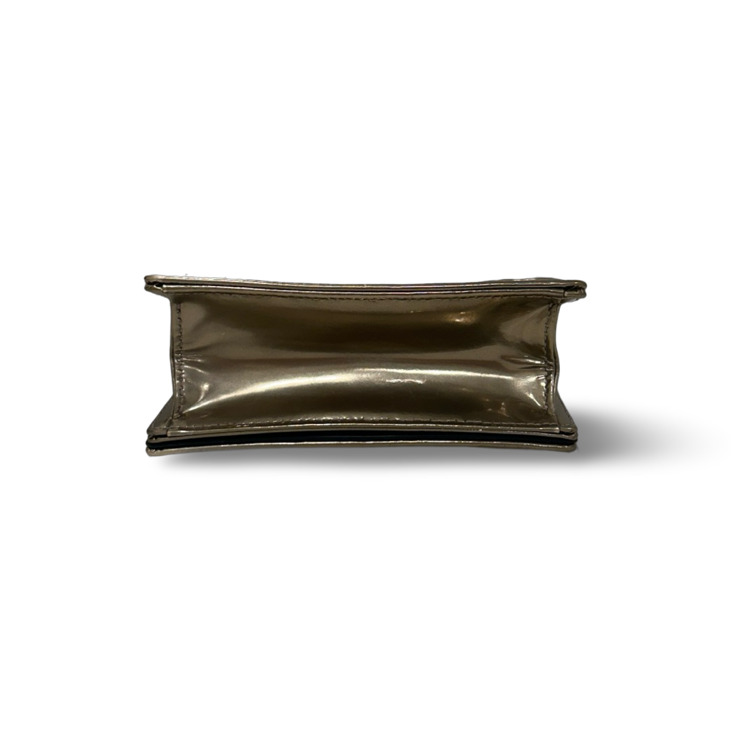 Dior Metallic Micro-Cannage Baby Diorama Flap Bag - Gold