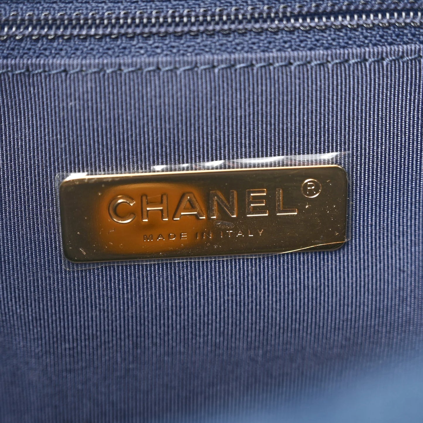 Chanel Quilted Denim Small 19bag - GHW/ Blue