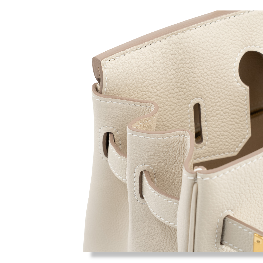 Hermes Togo Birkin 30 Bag - GHW / Craie