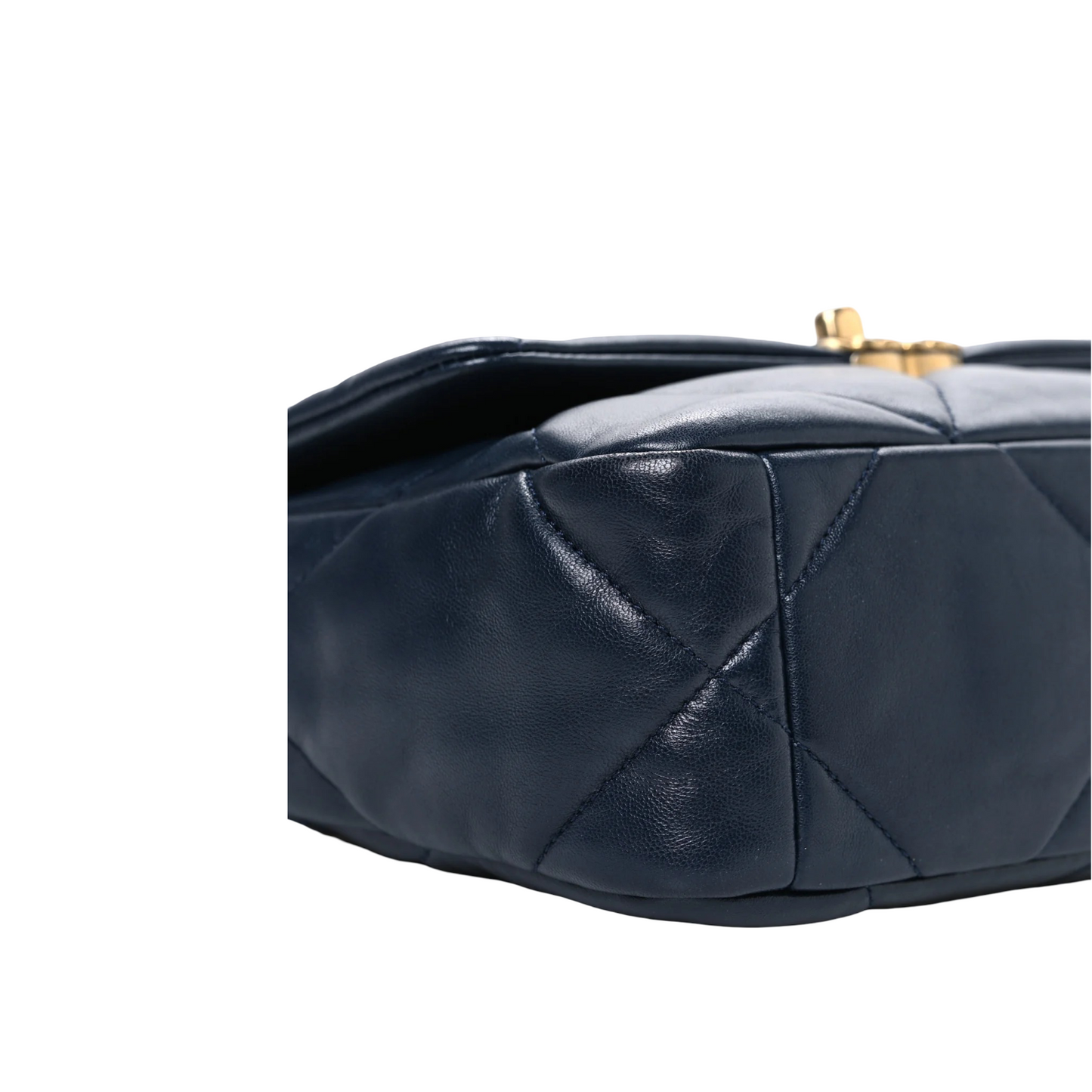Chanel Quilted Calfskin Medium 19 Bag - GHW / Navy