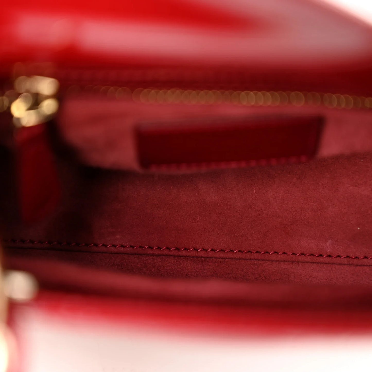 Dior Patent Mini Dior Bag - GHW / Red