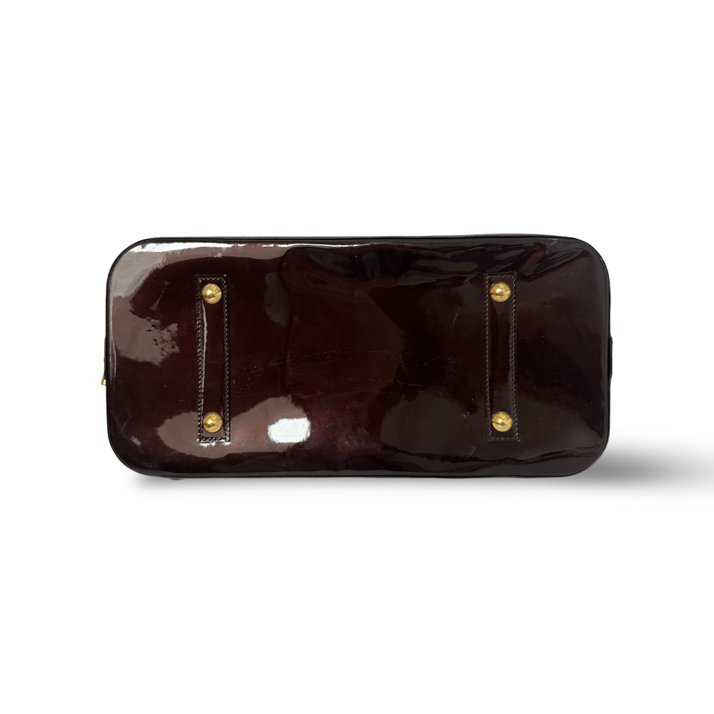 Louis Vuitton Patent GM Alma Bag - GHW / Burgundy