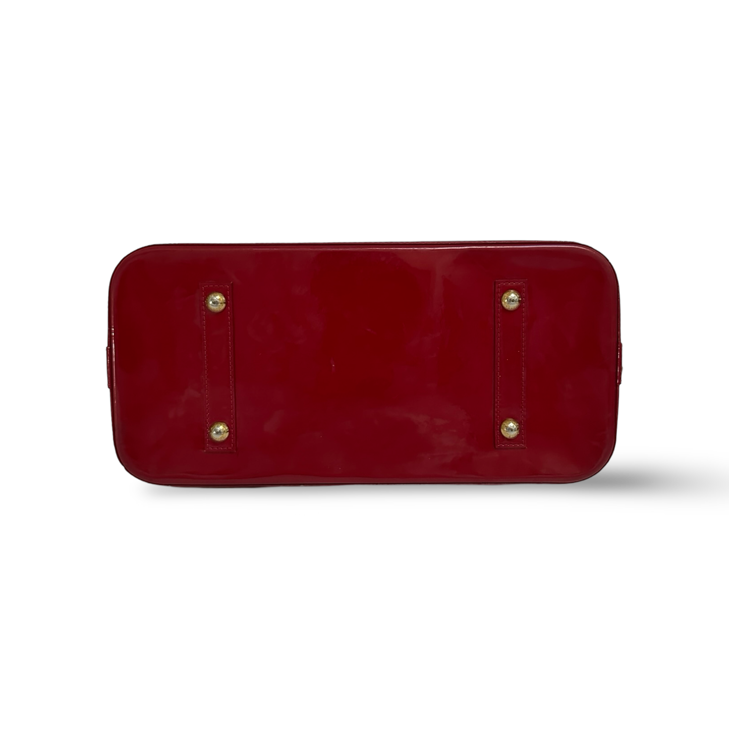 Louis Vuitton Patent MM Alma Bag - GHW / Red