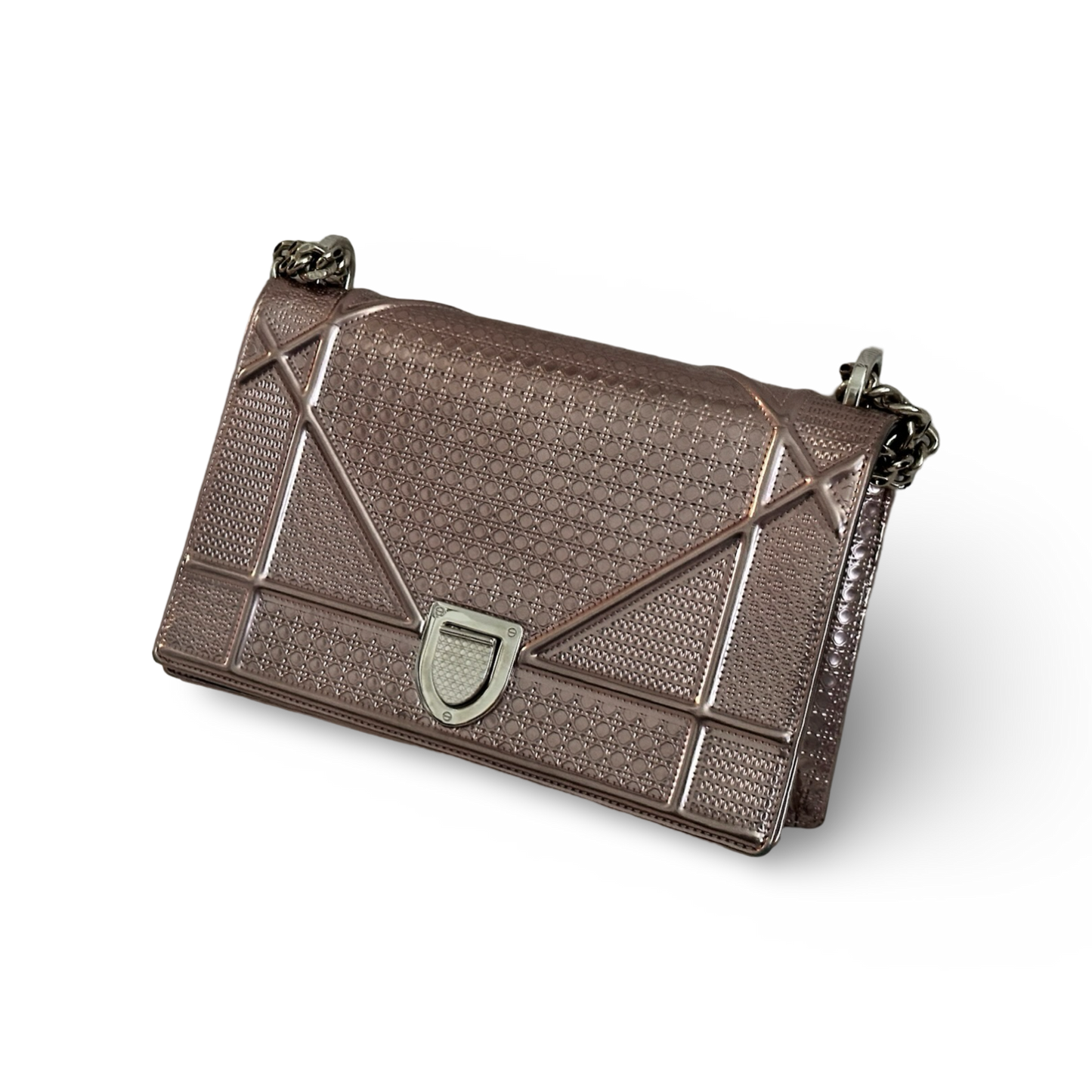 Dior Medium Diorama Bag - SHW / Metallic Pink