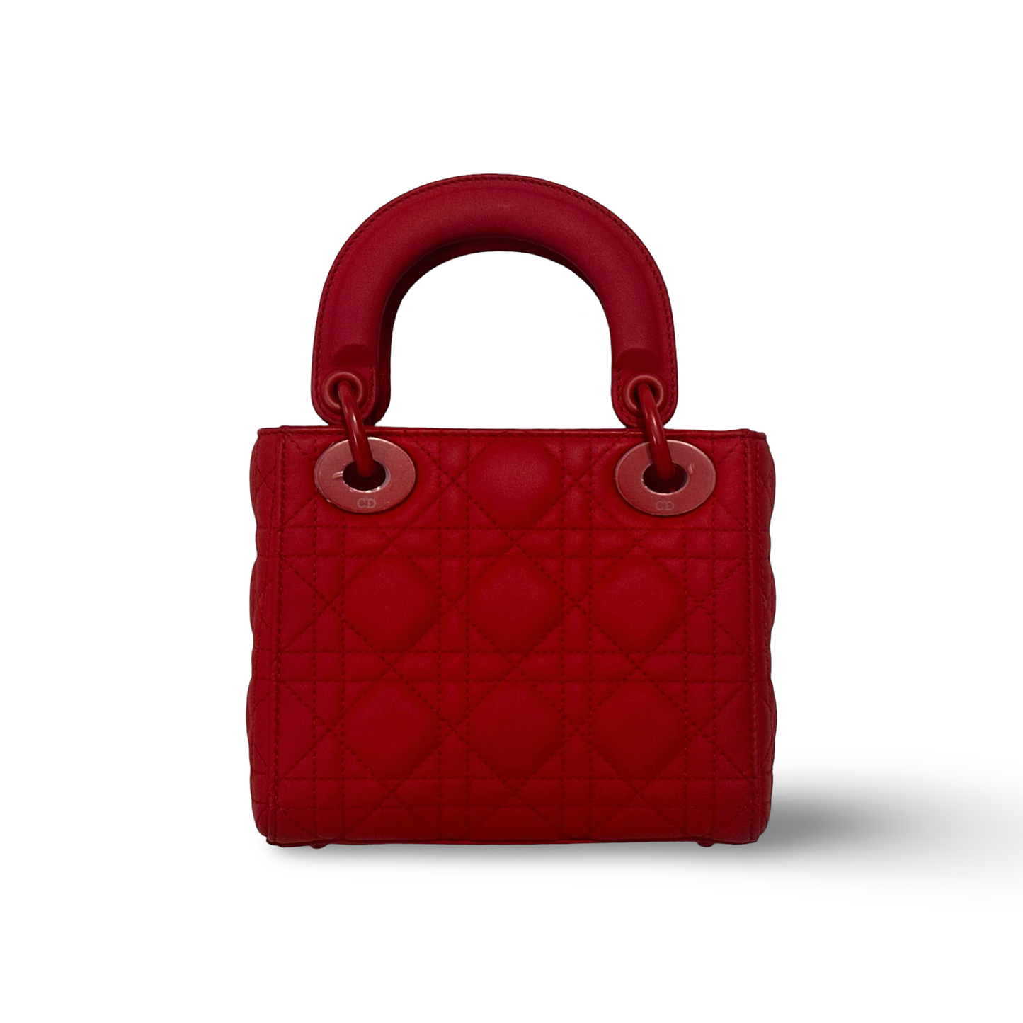Dior Classic Matte Mini Lady Bag Red