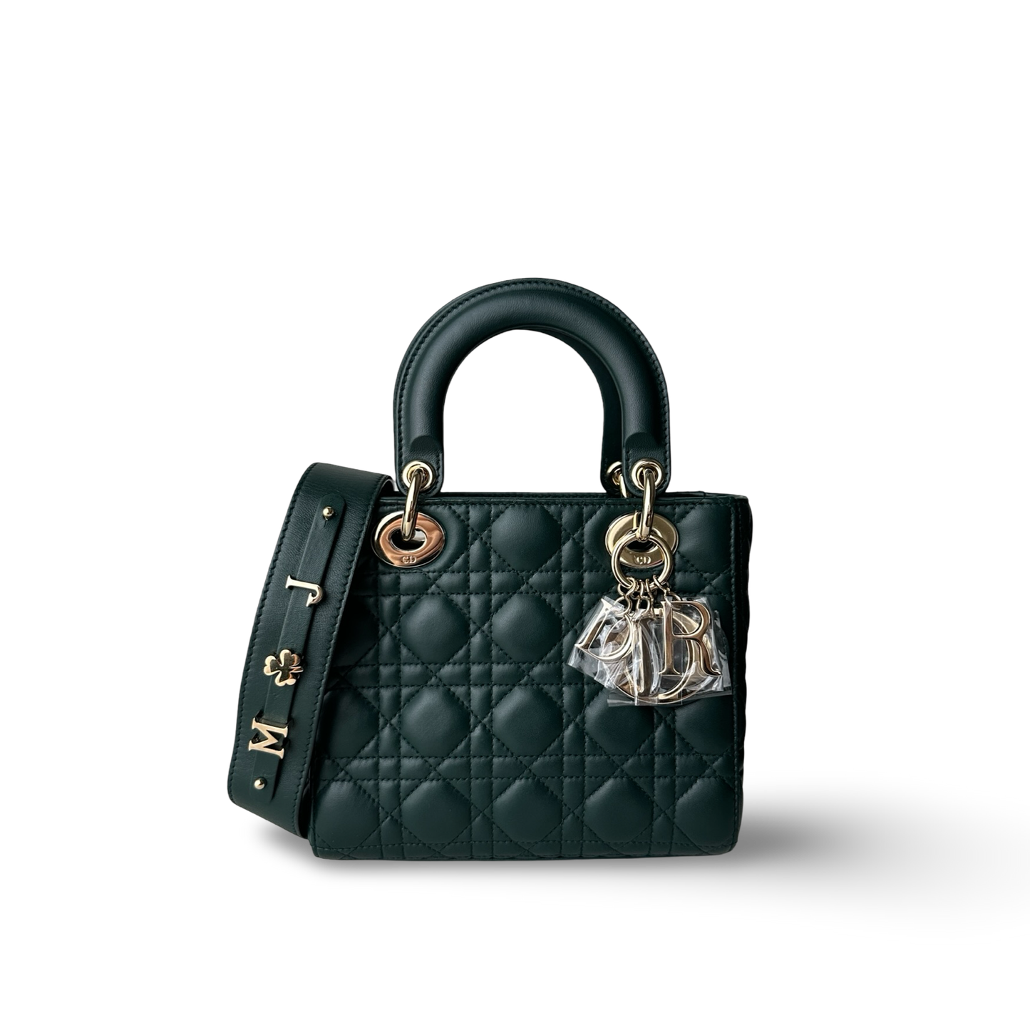 Dior Classic Lambskin Small ABC Dior Lady Bag - GHW / Green