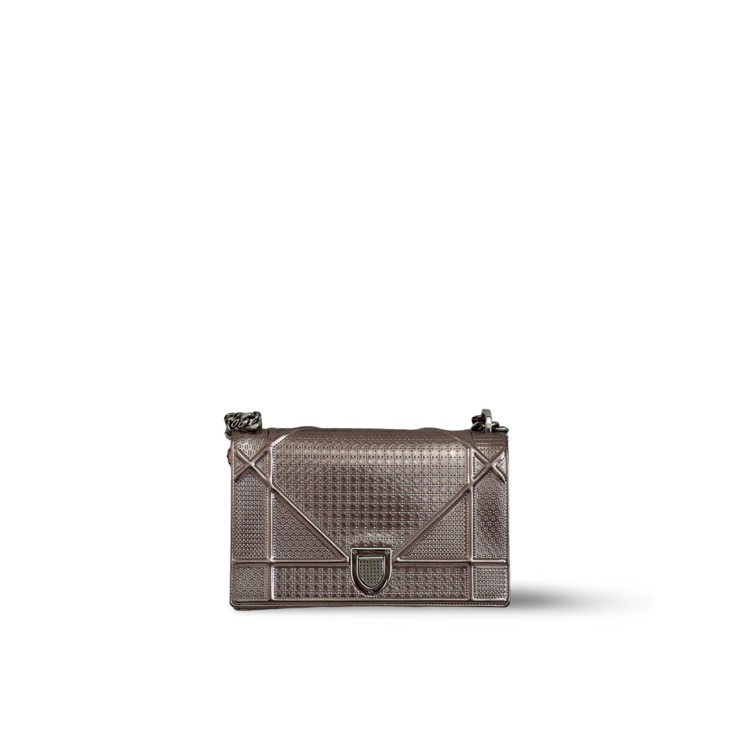 Dior Medium Diorama Bag - SHW / Metallic Pink
