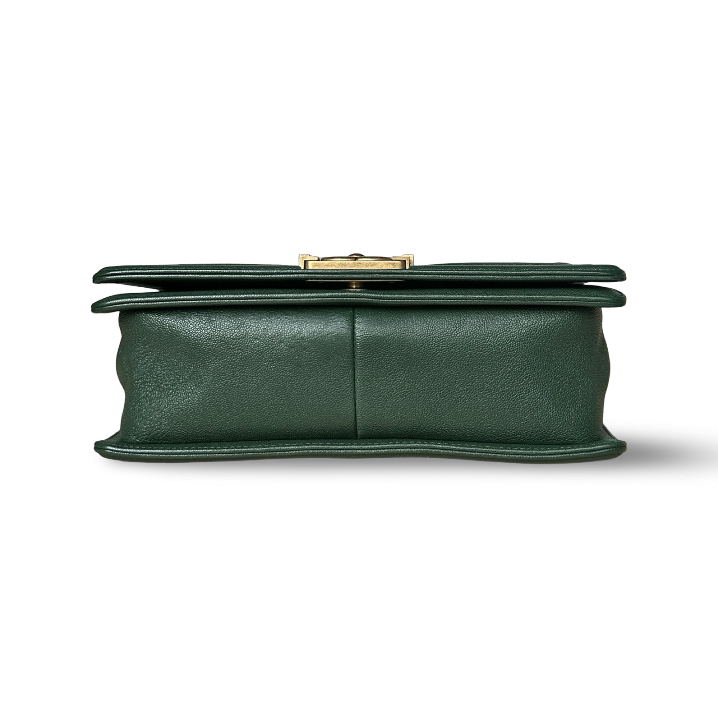 Chsnel Quilted Caviar Medium Boy Bag - GHW / Green