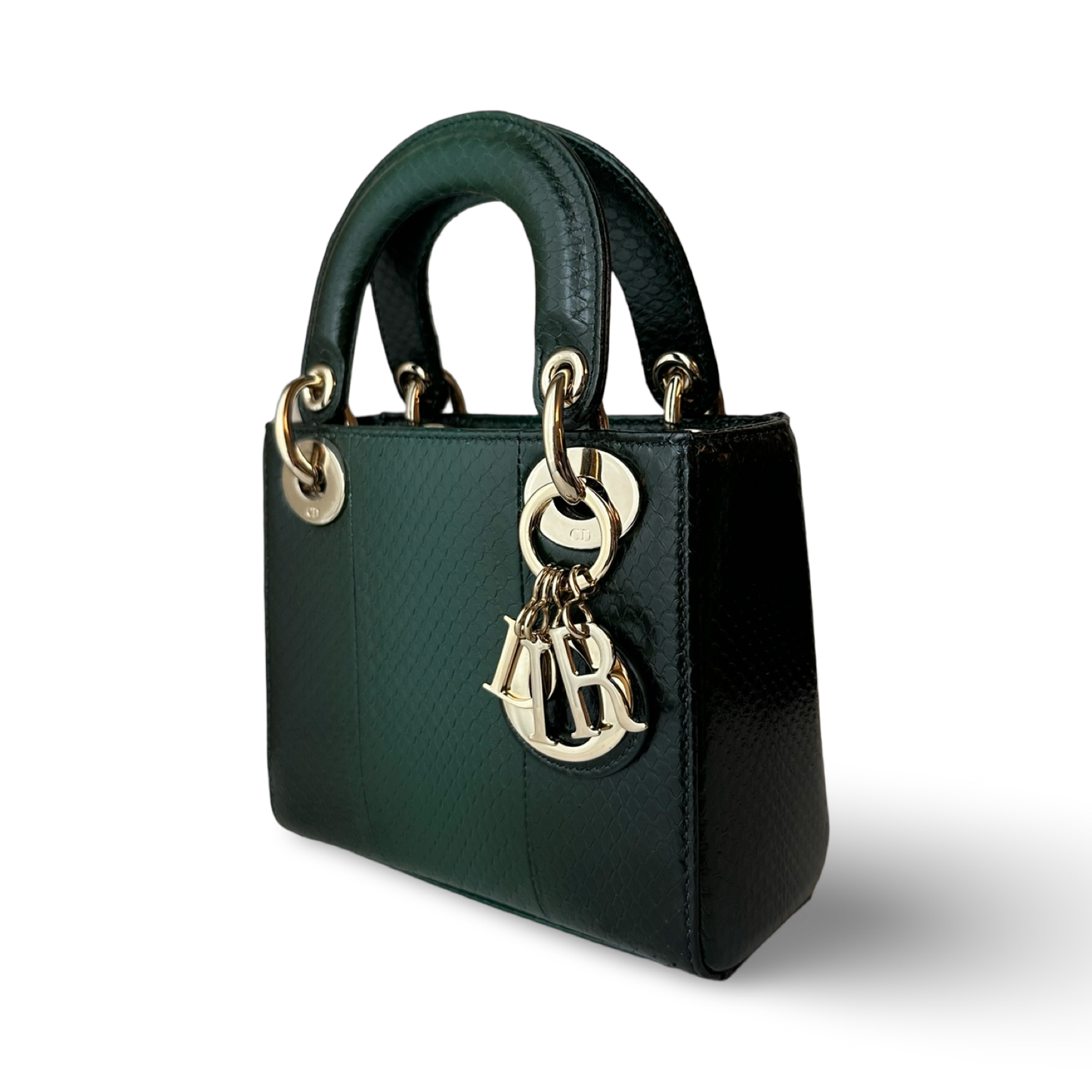 Dior Sneak Skin Mini Lady Bag - GHW / Green