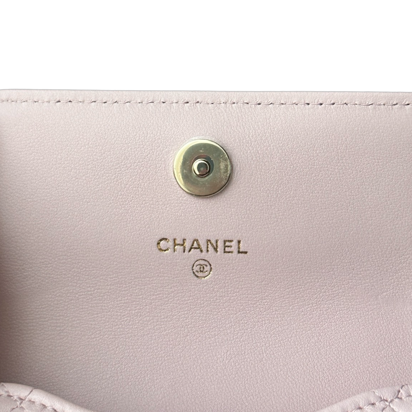 Chanel Quilted Calfskin Mini Chain Around Flap Wallet Bag - Light Pink