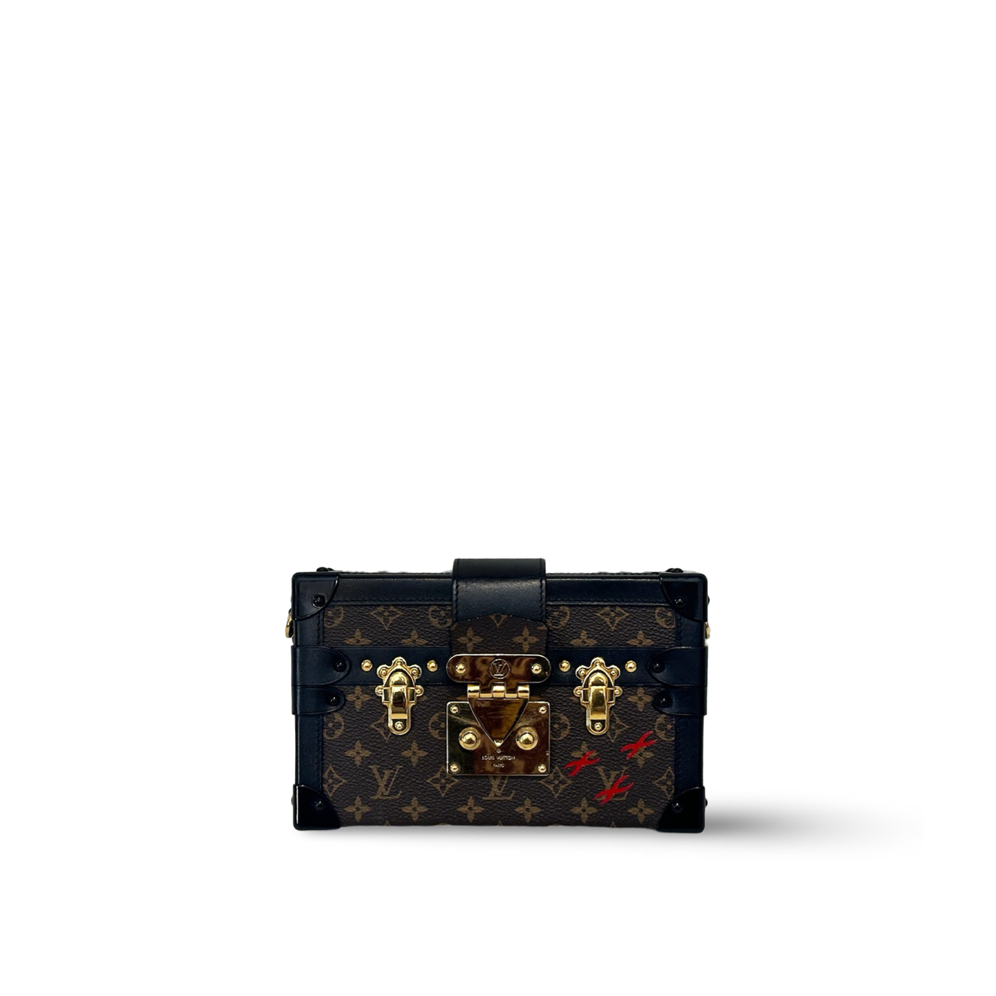 Louis Vuitton Monogram Petite Malle Beige Box