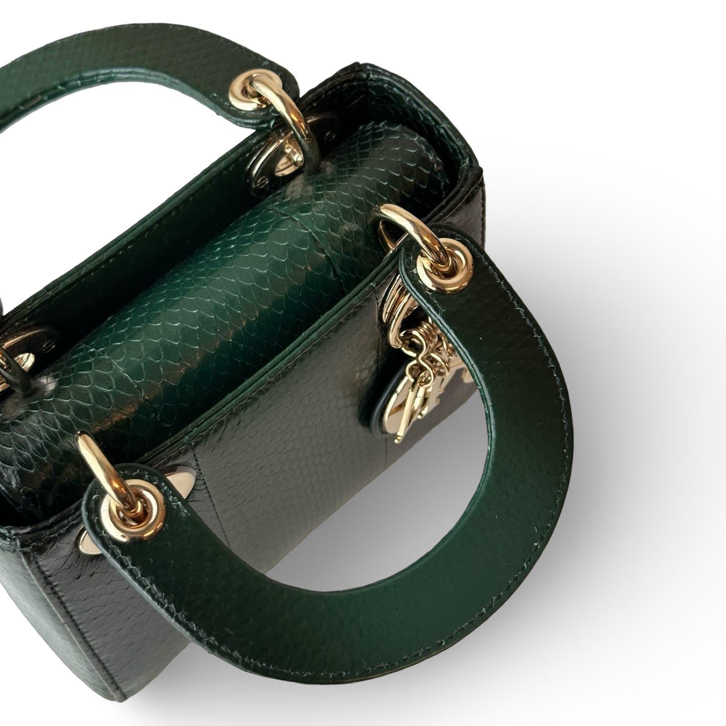 Dior Sneak Skin Mini Lady Bag - GHW / Green