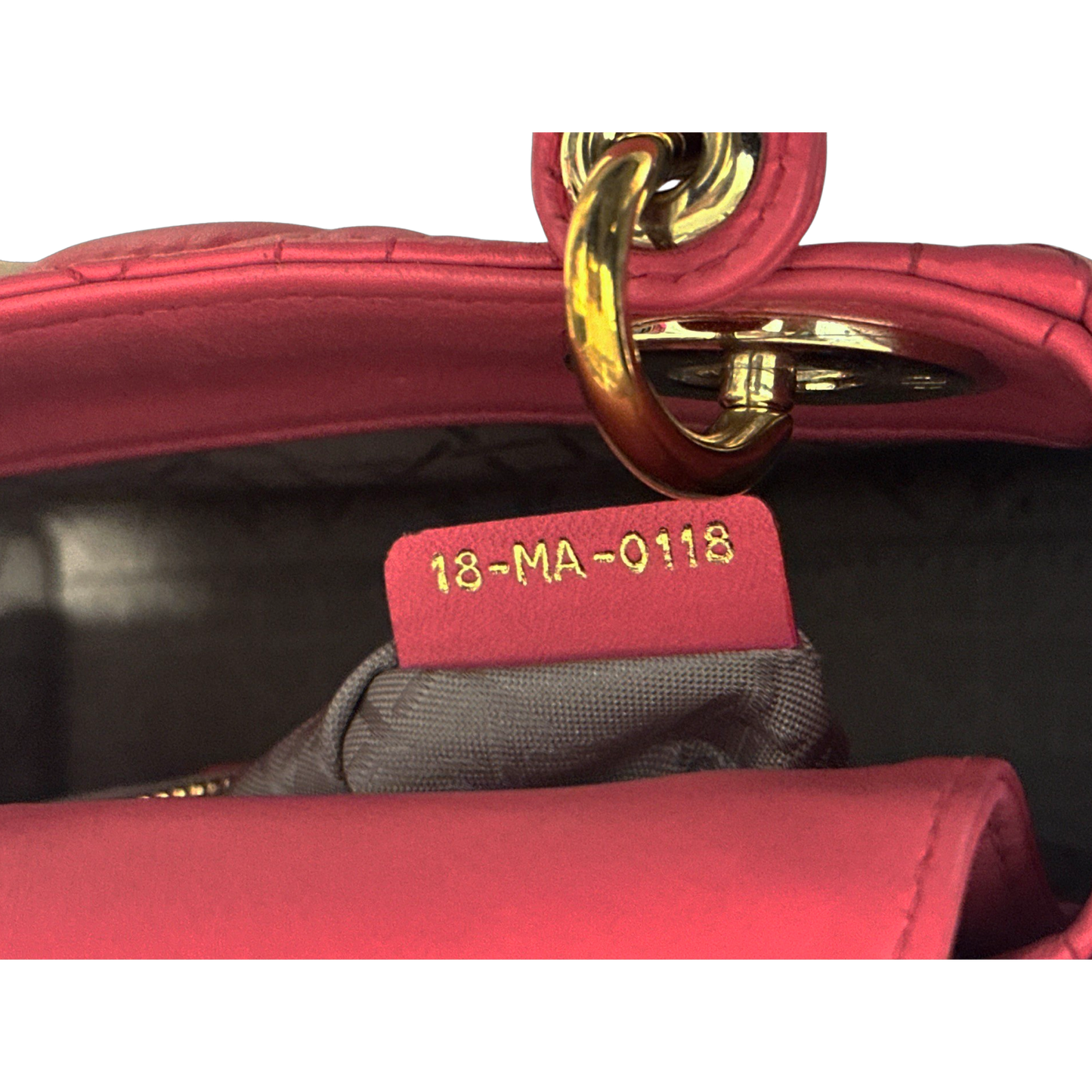 Dior Classic Lambskin Mini Lady Bag - GHW / Pink