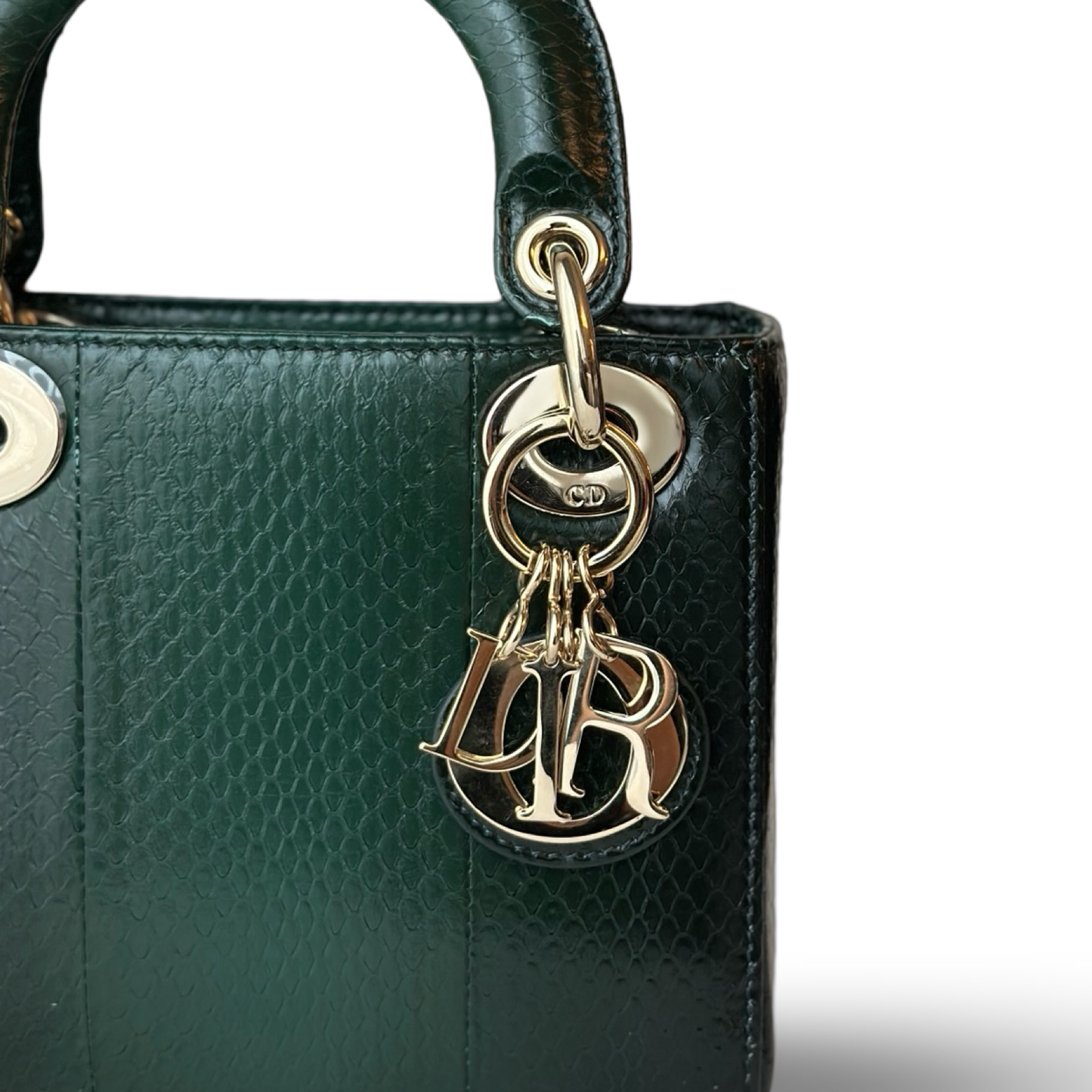 Dior Sneak Skin Mini Lady Bag - GHW / Green