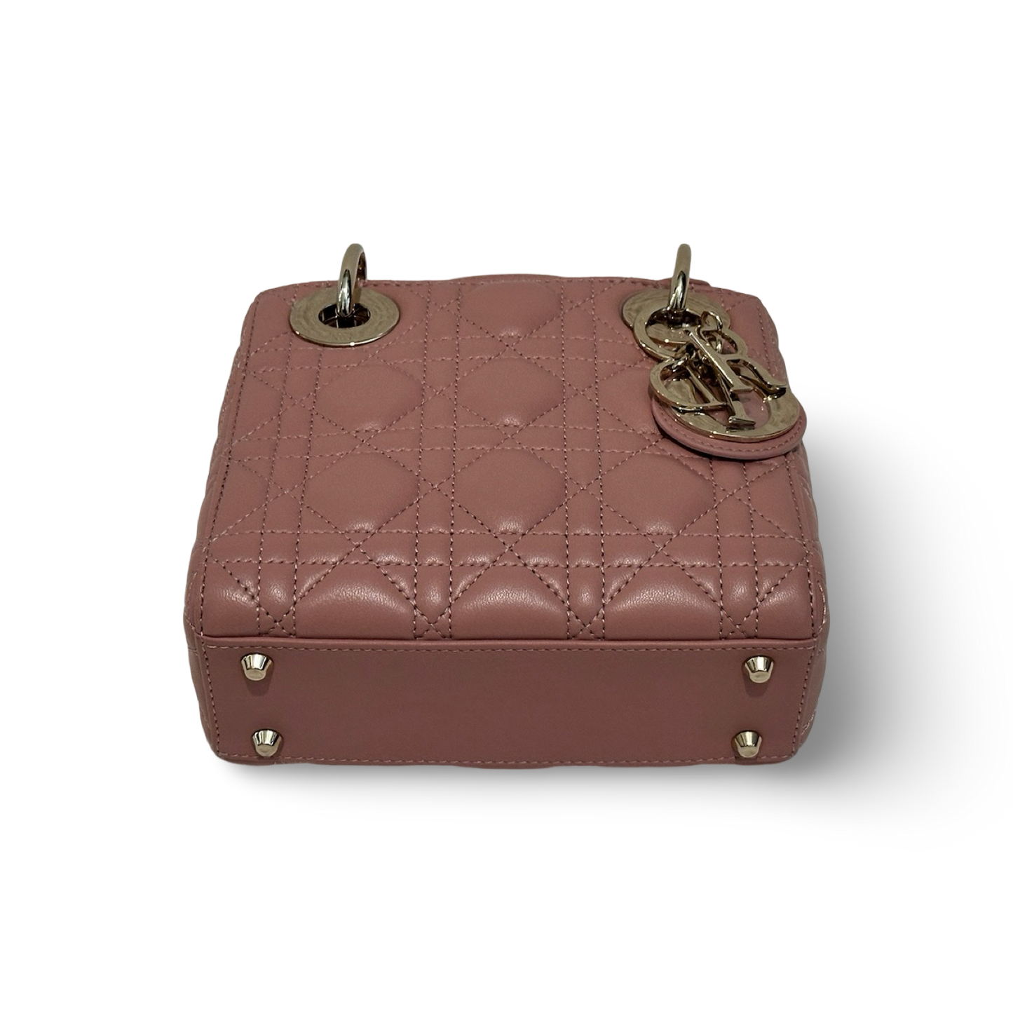 Dior Classic Lambskin Mini Lady Dior Bag - GHW / Blush Pink