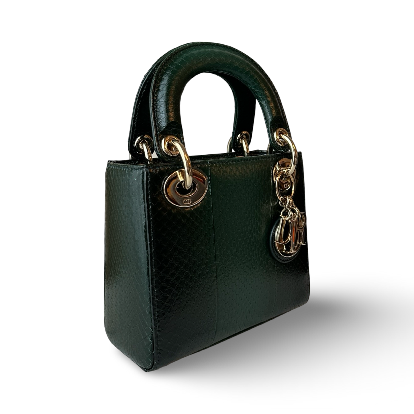 Dior Sneak Skin Mini Lady Bag - GHW / Green