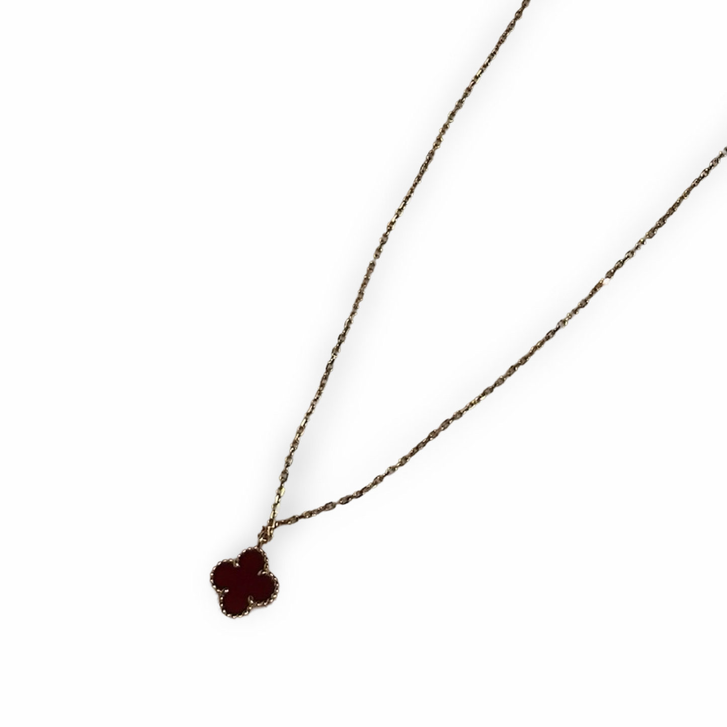 Van Cleef & Arpels Sweet Alhambra Pendant Necklace - Carnelian