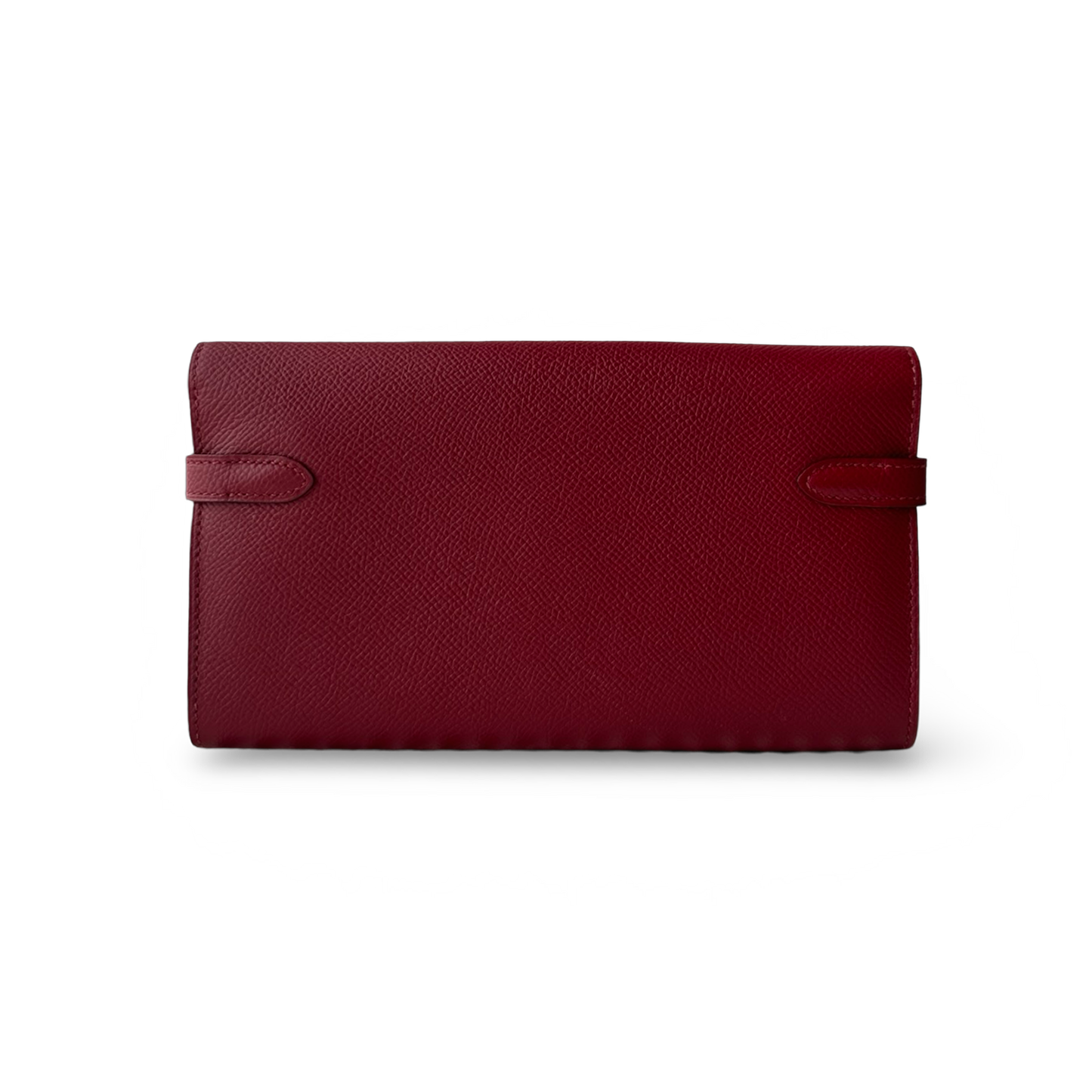 Hermes Kelly Wallet Gold K1 Rouge Grenade