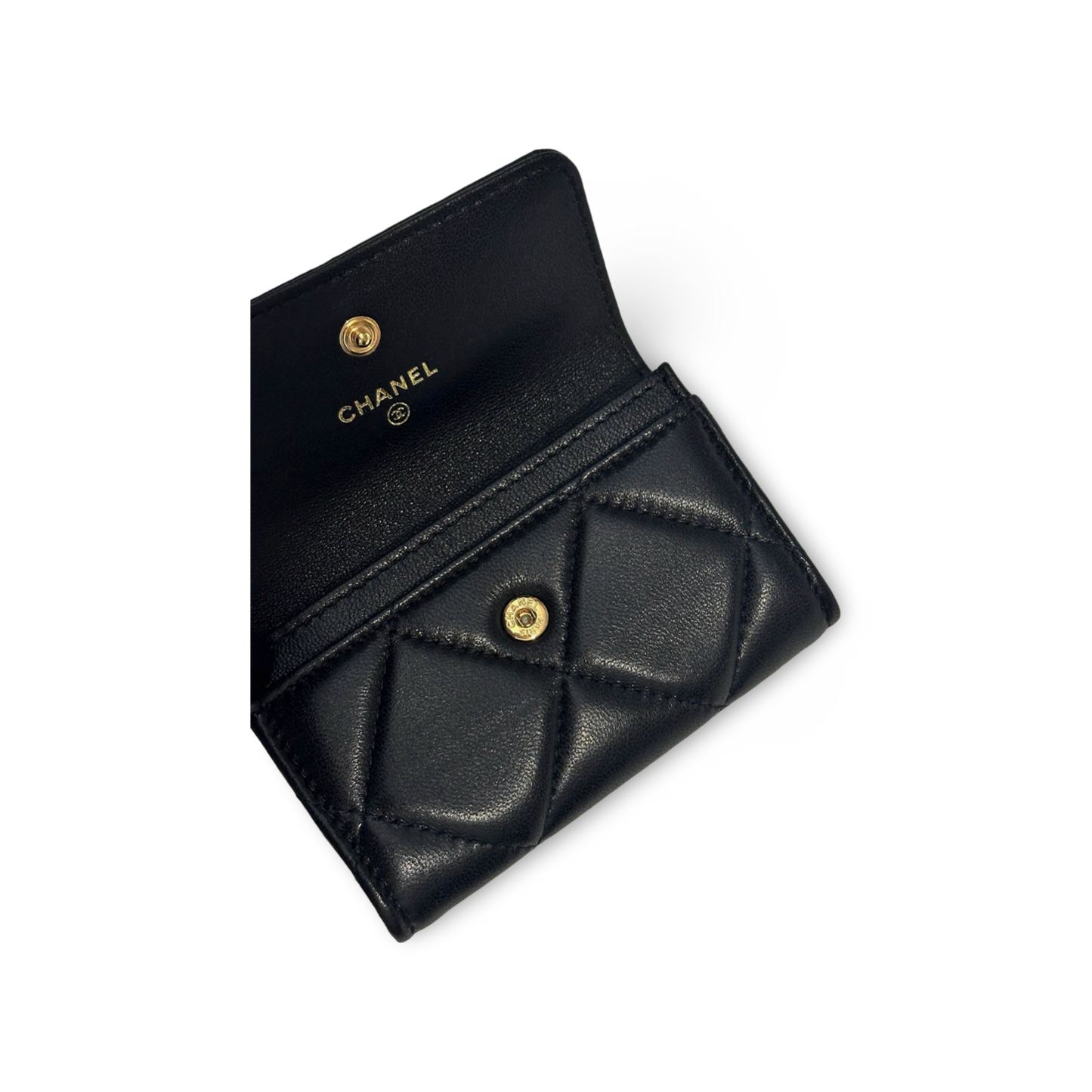 Chanel 19 Flap Card Holder Black