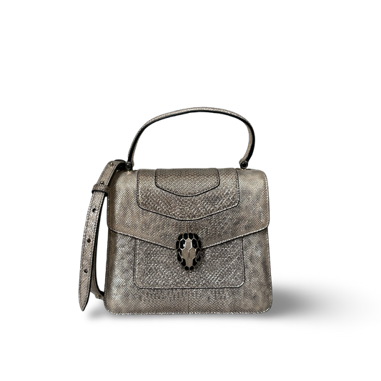 Bvlgari Snake Skin Serpenti Forever Crossbody - GHW / Bronze