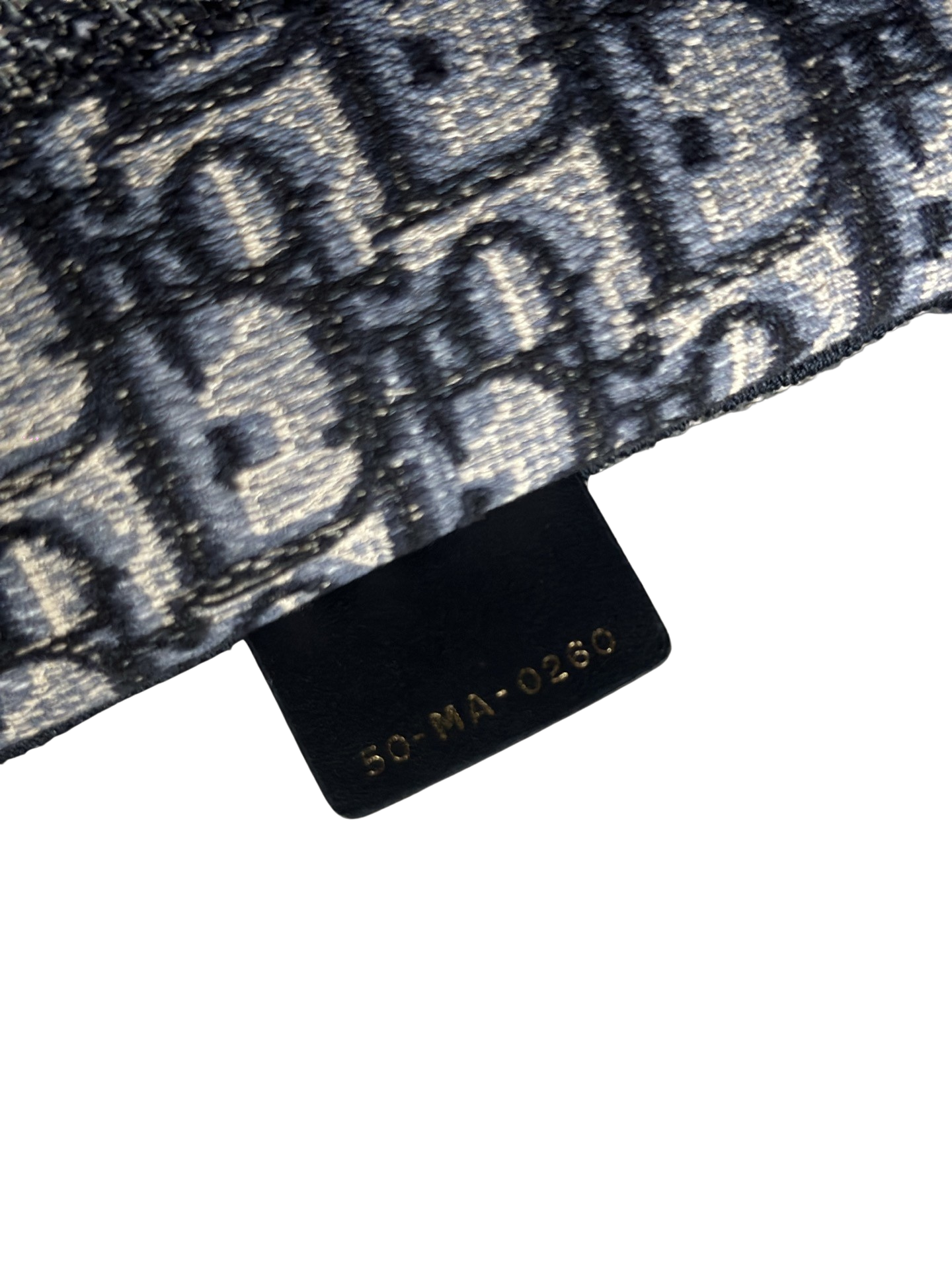 Dior Canvas Medium Stripe Tote Bag - Navy