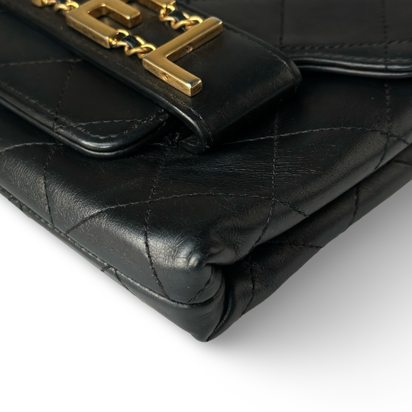 Chanel Enchained Clutch - GHW / Black