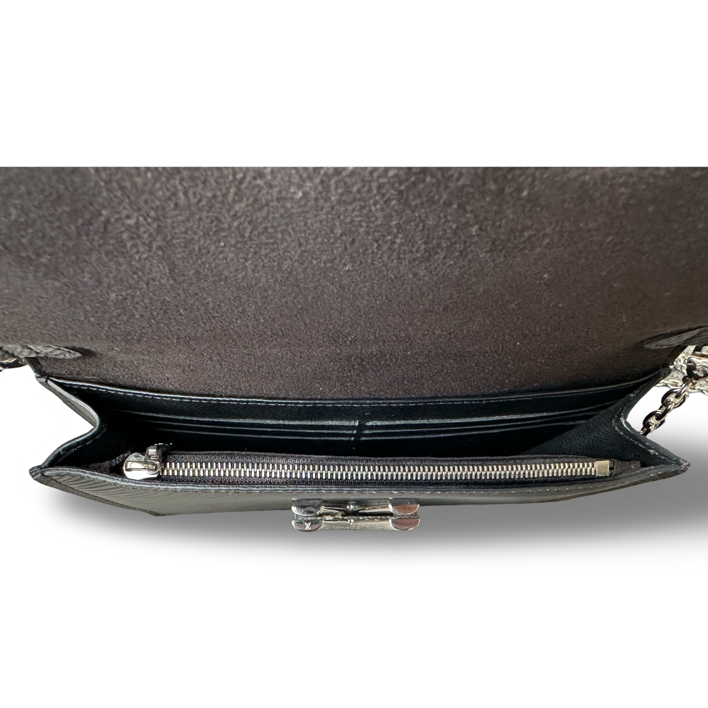 Louis Vuitton Epi Twist Belt WOC Silver - Black