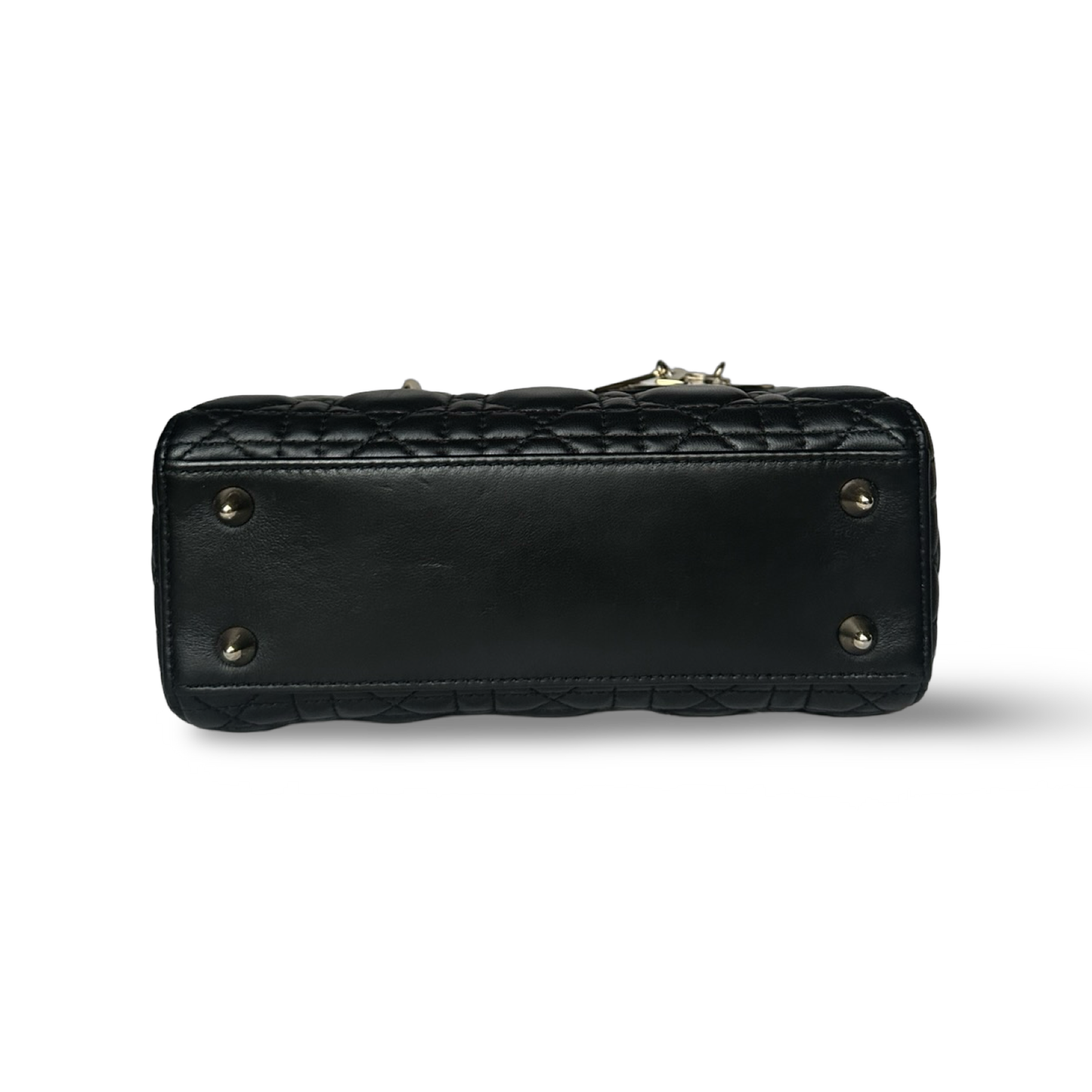Dior Abc Charms Calfskin Small Lady Bag - GHW / Black