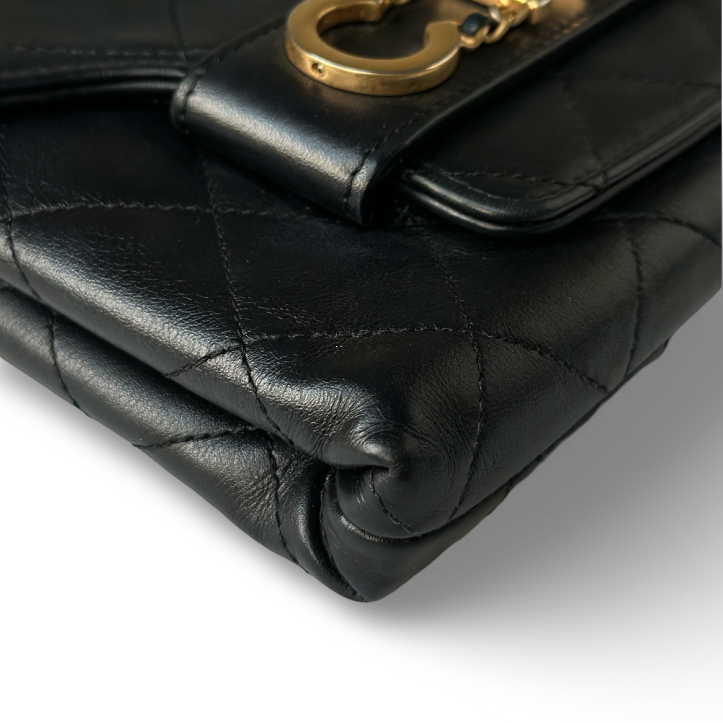 Chanel Enchained Clutch - GHW / Black